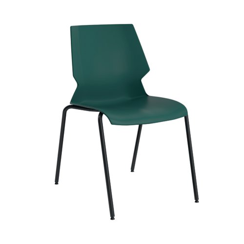 Jemini Uni 4 Leg Chair Green/Grey KF90712