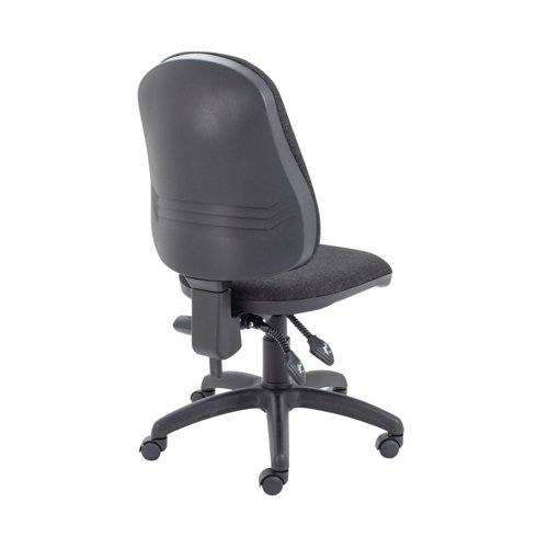First High Back Operator Chair 640x640x985-1175mm Charcoal KF98507 VOW