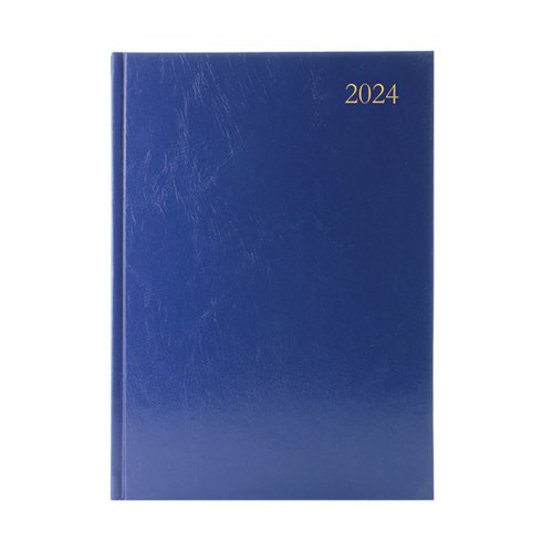 KFA43BU24 | This week to view diary is ideal for meetings, appointments, deadlines and other plans, with a reference calendar on each week for help planning ahead. The diary also includes current and forward year planners, with a ribbon page marker for quick and easy reference. This pack contains 1 blue A4 diary.