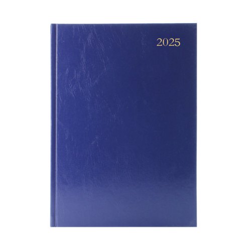 This day per page diary is ideal for meetings, appointments, deadlines and other plans, with a reference calendar on each page for help planning ahead. The diary also includes current and forward year planners, and a ribbon page marker for quick and easy reference. This pack contains 1 blue A5 diary.