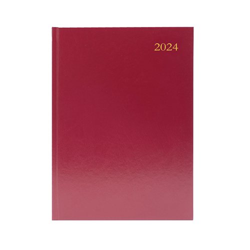 KFA53BG24 | This week to view diary is ideal for meetings, appointments, deadlines and other plans, with a reference calendar on each week for help planning ahead. The diary also includes current and forward year planners, and a ribbon page marker for quick and easy reference. This pack contains 1 burgundy A5 diary.