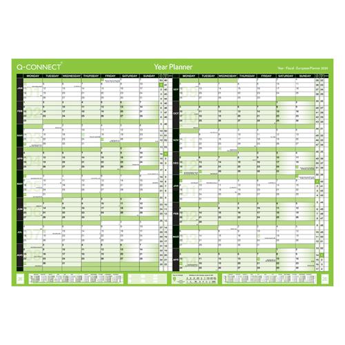 Q-Connect 16 Month Planner Unmounted A2 2020-2021 KFBPU220