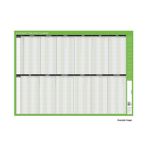 Q-Connect Staff Planner Unmounted 2025 KFSPU25 Dated Planners KFSPU25