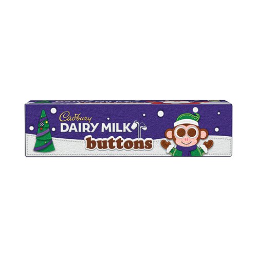 Cadbury Dairy Milk Chocolate Buttons Tube Christmas 72g 4308189