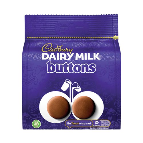 Cadbury Dairy Milk Chocolate Giant Buttons 95g 4308726