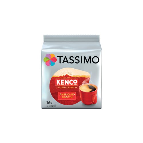 Tassimo Kenco Americano Smooth 128g 16 Pods x5 (Pack of 80) 4041301