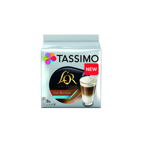 Tassimo L'Or Skinny Latte 8 Capsules Per Pack (Pack of 5) 4041399CASE