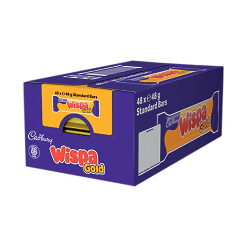 Cadbury Wispa Gold Choc Bar 48g (Pack of 48) 913457