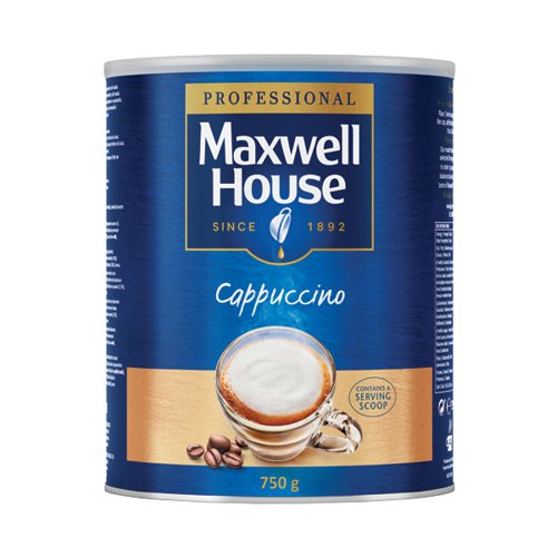 Maxwell House Instant Cappuccino Powder 750g Tin 4032036