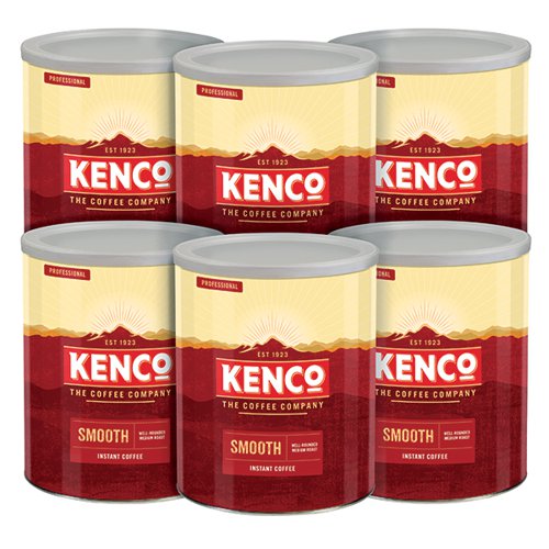 Kenco Smooth Instant Coffee Case Deal 750g Pack of 6 4032075