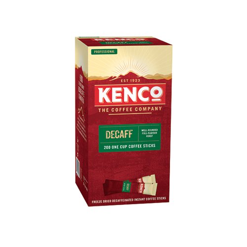 Kenco Instant Freeze Dried Decaffeinated Coffee Sticks 1.8g (Pack of 200) 4032262