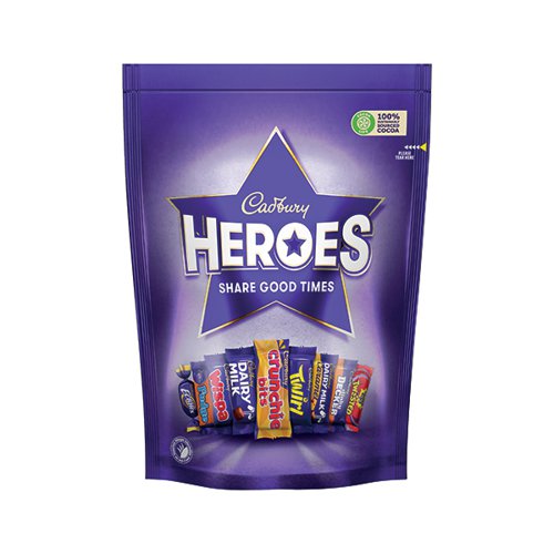 Cadbury Heroes Pouch 357g Each 4240694