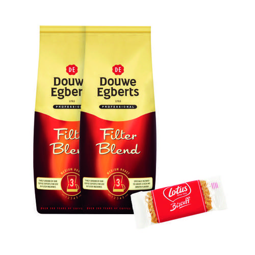 Douwe Egberts Filter Roast Ground Coffee 1kg Buy 2 Get FOC Biscuits
