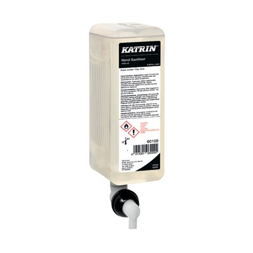 Katrin Hand Sanitiser 1000ml (Pack of 6) 60108 by Metsa Tissue, KZ06009