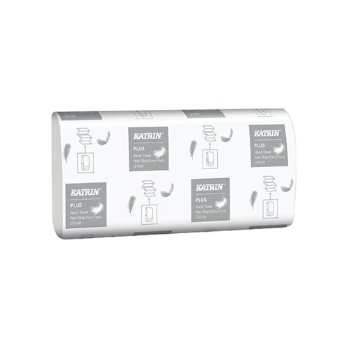 Katrin Plus Hand Towel EasyFlush M2 Pack x15pcs (Pack of 2400) 61624