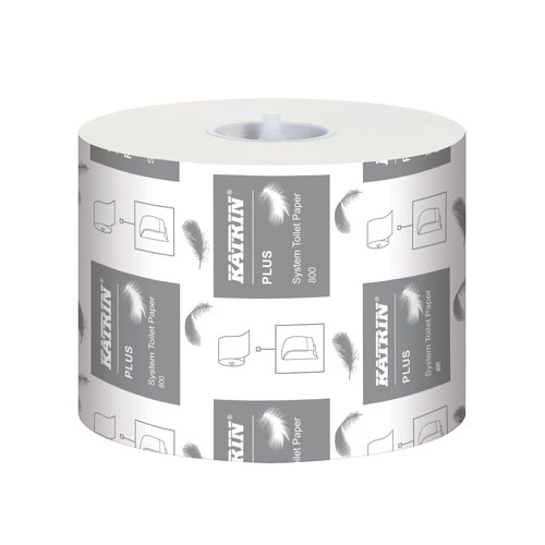 Katrin Plus System Toilet Paper 800 White (Pack of 36) 66940 - Metsa Tissue - KZ06694 - McArdle Computer and Office Supplies