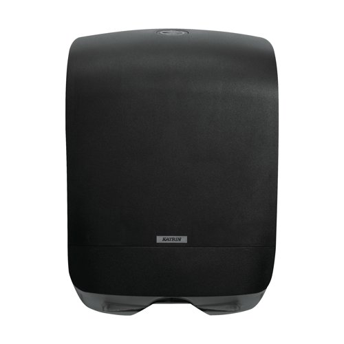 Katrin Hand Towel Dispenser Narrow Mini Black 92087 KZ09208 Buy online at Office 5Star or contact us Tel 01594 810081 for assistance