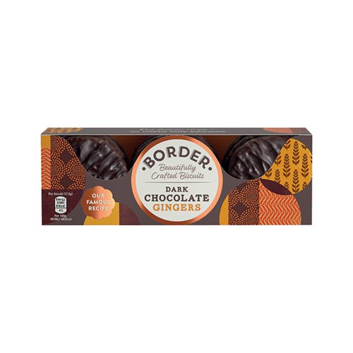 Border Biscuits Dark Chocolate Ginger 150g (Pack of 14) 14308
