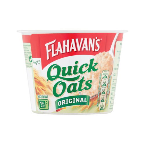 Flahavan's Porridge To Go Pot 50g (Pack of 12) 533033