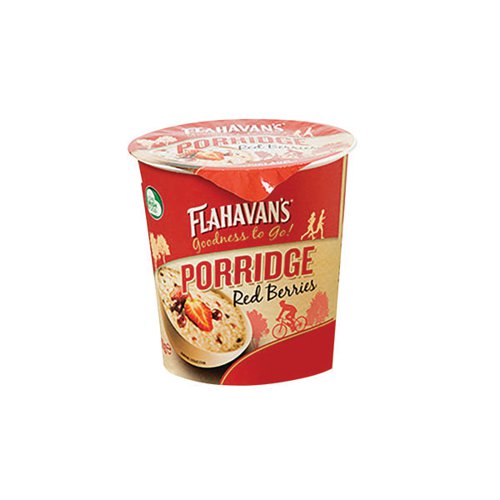 Flahavan's Porridge Red Berries To Go Pot 50g (Pack of 12) 744880 - Flahavan & Sons Ltd - LB00505 - McArdle Computer and Office Supplies