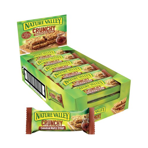 Nature Valley Crunchy Maple Syrup Snack Bars 42g (Pack of 18) 802780 - General Mills - LB70048 - McArdle Computer and Office Supplies