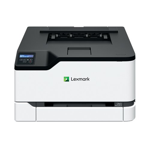 The Lexmark C3326dw is an exceptionally compact and affordable printer, ideal for use in smaller offices or at home. Effortlessly easy to use, this colour printer supports connectivity over Wi-Fi, allowing you to print directly from your smartphone or computer. The C3326dw is a laser printer that offers a highly economic printing experience, with automatic double-sided printing and a quick print speed of up to 24 pages per minute.