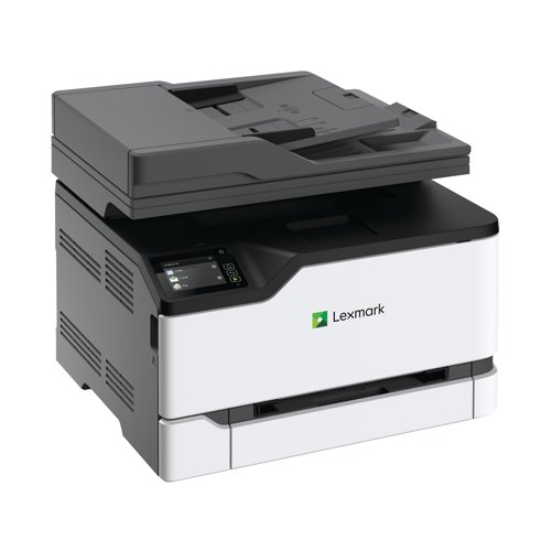 Compact and lightweight, the Lexmark MC3326i multifunction brings colour printing, automatic scanning, copying, available cloud faxing and touch-screen convenience to small workgroups. The Lexmark MC3326i can print up to 24 pages per minute and features a 1 GHz processor and 512 MB of memory. Unison Toner replacement cartridges deliver up to 2500 pages of high-quality printing. Lexmark full-spectrum security architecture helps keep your information safe, on the document, the device, over the network and everywhere in between.
