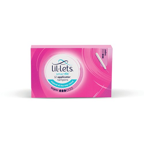 Lil-Lets Cardboard Applicator Tampons Super x12 (Pack of 24) 91CBAPP3