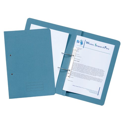 Spiral Files 285gsm Foolscap Blue (Pack of 50) TFM50-BLUZ