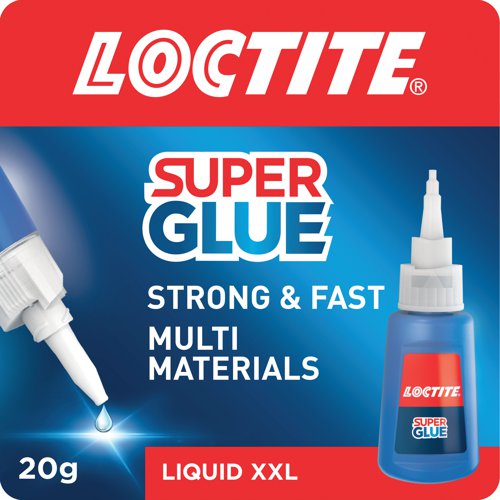 The Loctite Super Glue Professional bottle is Ideal for all sort of repairs around the workplace, bonding in seconds with long lasting durability on a range of materials including rubber, leather wood, metal and most plastics. With instant strength in a single drop, it dries transparently and has an anti-clog cap to prevent drying out, ensuring long-term use. Its powerful liquid and waterproof formula has been developed to form resilient bonds, to withstand heavy loads and resist shocks and extreme temperatures.