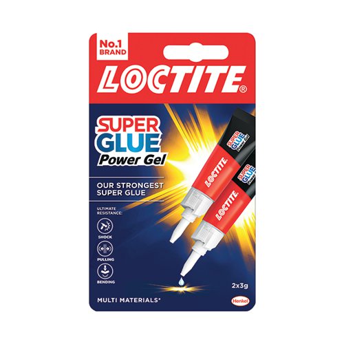 Loctite Super Glue Power Gel Duo 2x3g (Pack of 2) 2560191