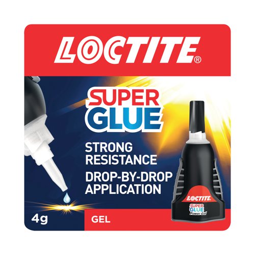Loctite Super Glue Power Gel Control is the perfect solution for bonding challenges in the workplace. Simple to use, with an easy grip squeeze bottle and nozzle ideal for those hard to reach places. The unique rubber infused gel formula allows high strength bonds that are extremely precise even on flexible materials with no mess or drips. The instant adhesive has a shatterproof formulation that will survive being dropped more than 60 times, and is strong enough to resist impact, shock, vibration, and extreme temperatures. With a transparency when dry to form invisible bonds, it gives long lasting durability on a range of materials including rubber, leather, wood, metal and most plastics. Designed with an anti-clog cap to prevent drying out and offer long term use.