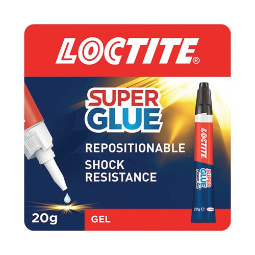 Formulated with cyanoacrylate rubber-infused gel formula, this Loctite Super Glue Power Gel allows powerful bonds that are extremely precise even on vertical surfaces and materials that require high flexibility. Ideal for repairs at home, being repositionable for up to 60 seconds, it will repair larger surfaces without clamping. This works on a variety of materials from wood, rubber, plastic and more, including leather. Withstanding strong conditions and shock resistant, it serves as a waterproof glue and a heatproof glue. Supplied in a 20g tube.