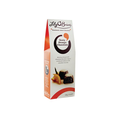 Lily O'Brien's Zesty Orange Chocolate Pouch 105g 5105061