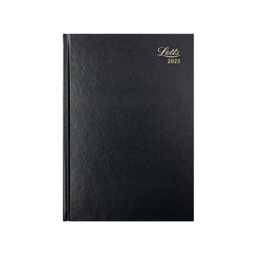 Letts A4 Business Diary Week To View Black 2023 23-T31ZBK