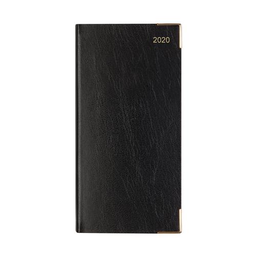 Letts Business Diary Slim Week to View Appointment Portrait 2020 Black 20-T35SUBK