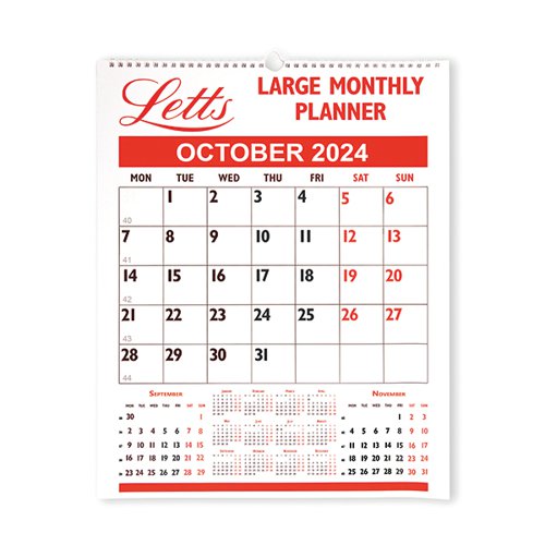 Letts Large Monthly Planner 2024 LTLMP24