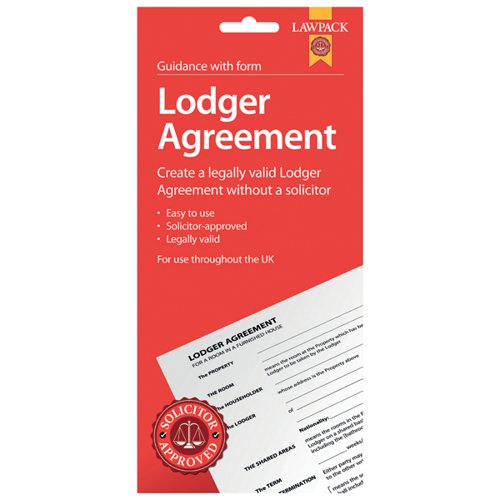 Law Pack Lodger Agreement UK (Pack of 5) F333