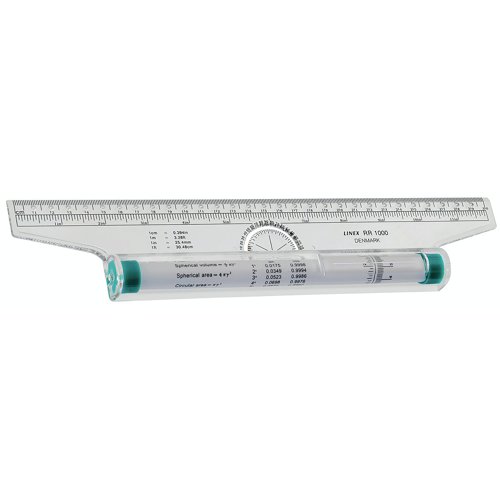 LX24410 | Providing a universal drawing tool for parallel lines, hatching, circles etc. the Linex Rolling Ruler is great for use by all ages and professions. Featuring a 30cm length, this ruler provides you with a great width that is perfect for use with a range of tasks. The double design of this ruler includes metric and imperial measurements, for your convenience.