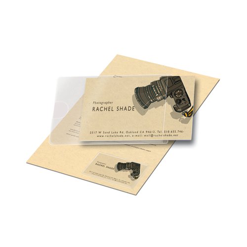 These Pelltech business cards pockets feature a self adhesive backing for attaching to files, folders, portfolios and more. The business card pcokets are side opening for easy access and measure 95 x 60mm. This pack contains 100 business card pockets.