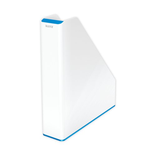 Leitz WOW Magazine File Dual Colour White/Blue 53621036 - ACCO Brands - LZ11364 - McArdle Computer and Office Supplies
