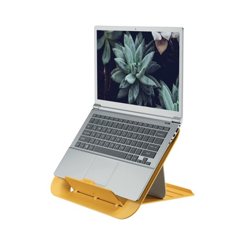 LZ12934 Leitz Ergo Cosy Adjustable Laptop Stand Warm Yellow 64260019