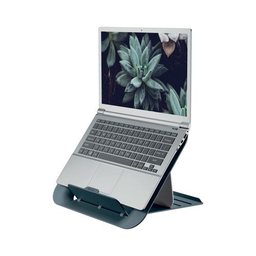 Leitz Ergo Cosy Adjustable Laptop Stand Velvet Grey 64260089 LZ12936 Buy online at Office 5Star or contact us Tel 01594 810081 for assistance