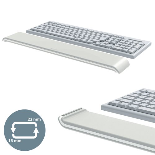 Leitz Ergo Cosy Adjustable Keyboard Wristrest 65240085 - ACCO Brands - LZ12938 - McArdle Computer and Office Supplies