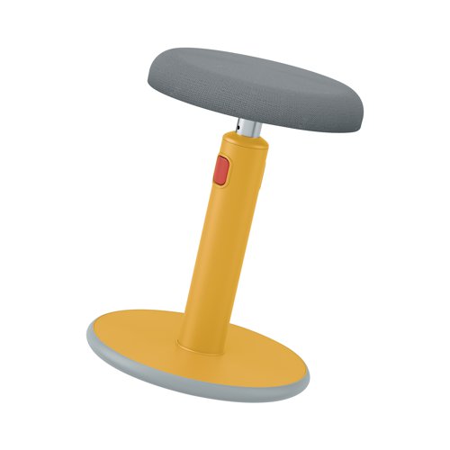 LZ12945 Leitz Ergo Cosy Active Sit/Stand Stool 370x370x690mm Warm Yellow 65180019