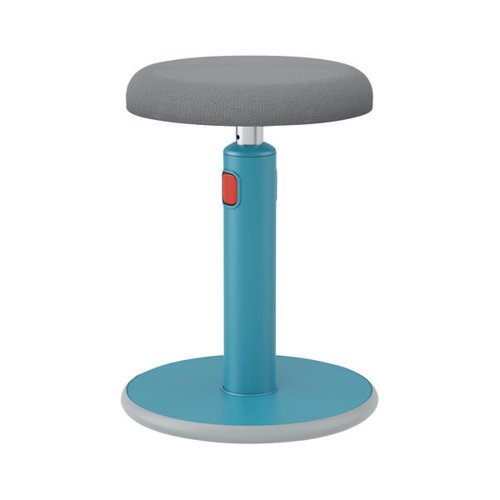 Leitz Ergo Cosy Active Sit/Stand Stool 370x370x690mm Calm Blue 65180061