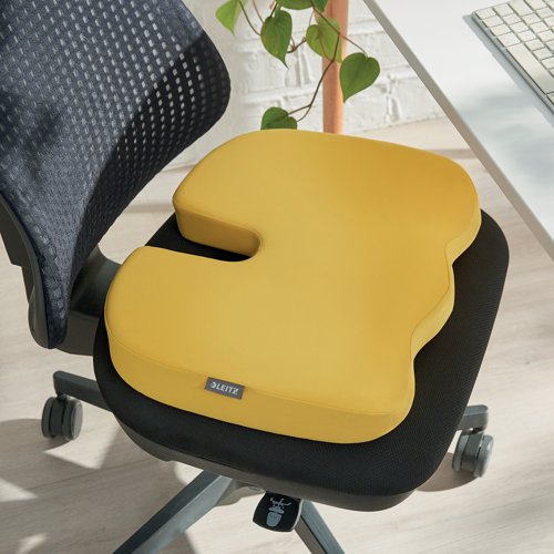 Leitz Ergo Cosy Seat Cushion 355x455x75mm Warm Yellow 52840019 - LZ12955