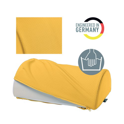 Leitz Ergo Cosy Foot Rest 260x405x140mm Warm Yellow 53710019 - ACCO Brands - LZ12958 - McArdle Computer and Office Supplies
