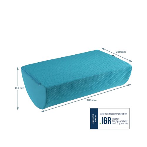 Leitz Ergo Cosy Foot Rest 260x405x140mm Calm Blue 53710061 LZ12959 Buy online at Office 5Star or contact us Tel 01594 810081 for assistance