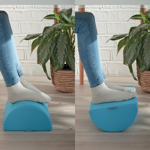 Leitz Ergo Cosy Foot Rest 260x405x140mm Calm Blue 53710061 LZ12959 Buy online at Office 5Star or contact us Tel 01594 810081 for assistance